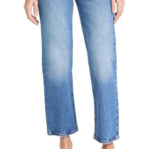 Levi's premium high waisted ribcage Straight ankle Jeans